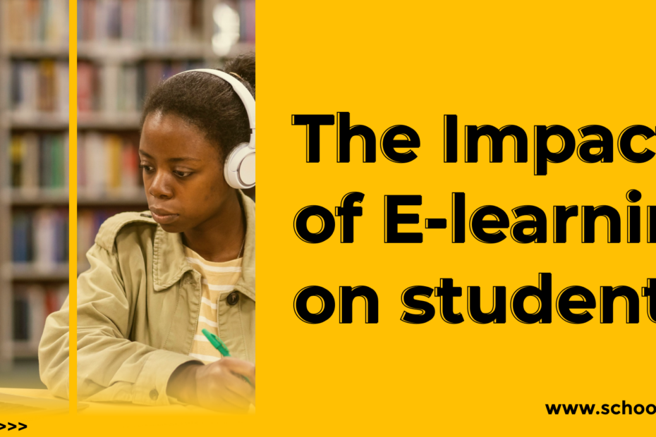 "The Impact of E-learning on Students - Student using a laptop for online learning."